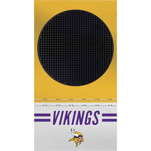 NFL Minnesota Vikings White Striped Xbox Series S Console Skin